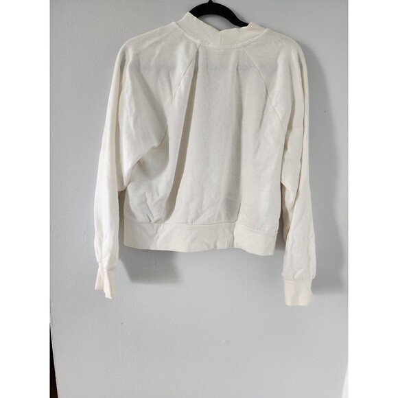 Hippie Rose White Acrylic Long Sleeve Sweater Large As Is - Picture 3 of 7
